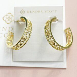Kendra Scott Kelly Collection. Gold Hoop Earrings